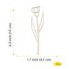 12PCS New 18 Kinds of Wooden Wildflower Decoration Set DIY Wooden Flower Hollow Logo Family Holiday Vase Insert Random Colors 12pcs