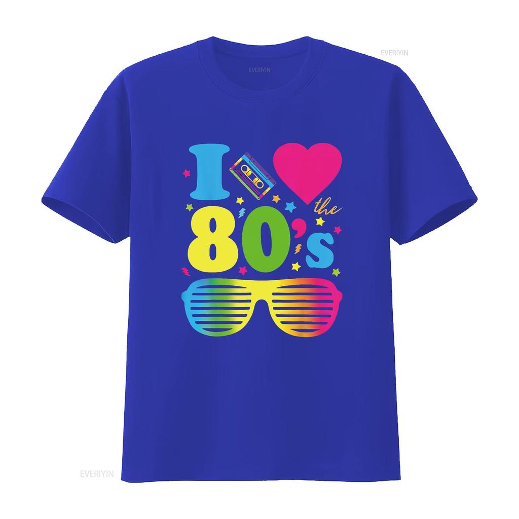I Love The 80S Clothes For Women Party Funny T Shirt Vintage Washed Casual Slightly Soft Graphic Comfortable Breathable Unisex