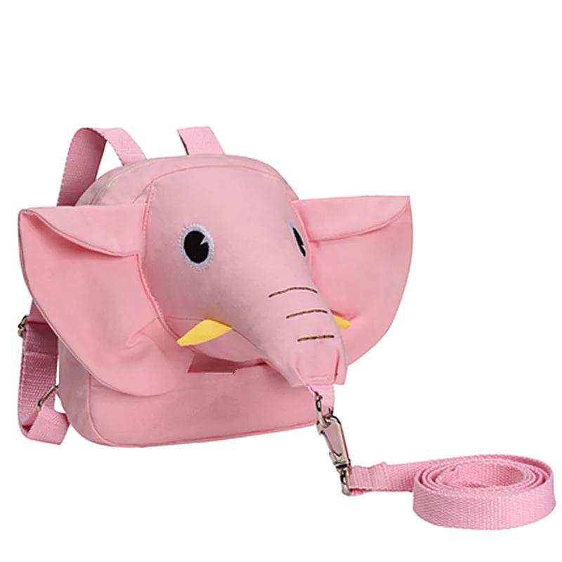 Süßer Elefant Kinder Anti-Verlust Rucksack - Sicherheitsleine Leine Kleinkind Vorschule Schultasche Perfekt für Outdoor-Reisen