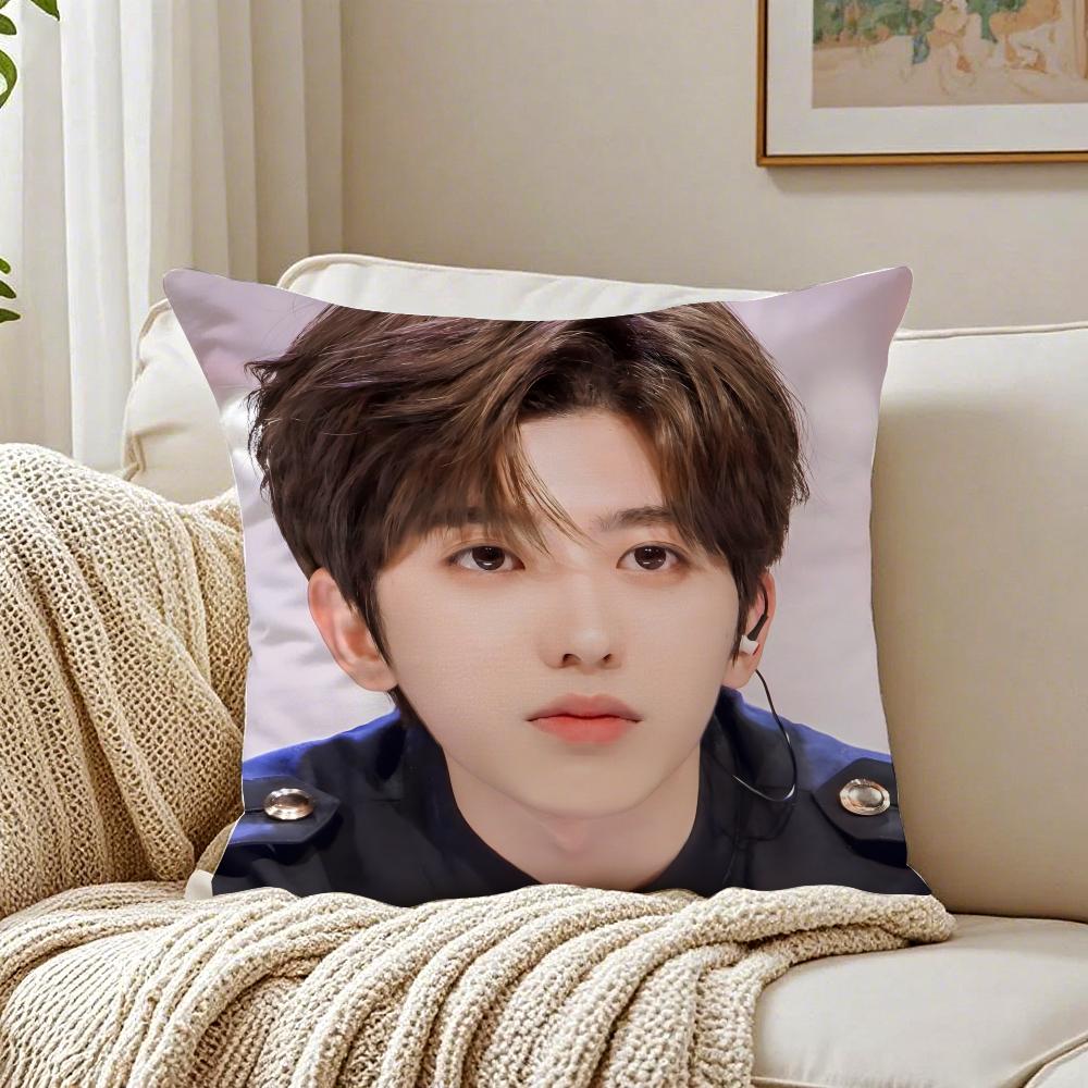 Fit for Chinese Star Fans Gift CCai Xukun Cushion Cover Linen Pillowcase Soft  for Sofa Bed Home Room Decor