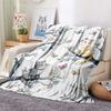 Cute Cats  Print Flannel Blanket, High Quality Comfortable for All Seasons, Home Decor, Warmth and Comfort