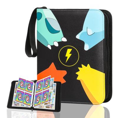 Trading Card File Collection File Card Binder Kemon Card File Compatible Card Binder 4 Pocket Storage 50 Pieces Binder 400 Piece Storage Made of