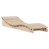 2 Piece Sun Lounger 205 x 60 x 31.5 cm Solid Pine Wood