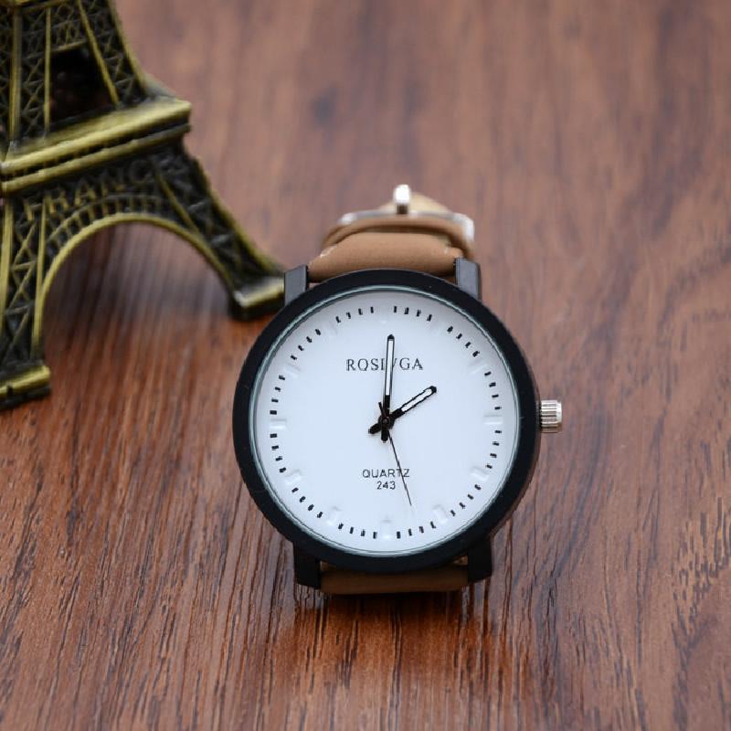 Stil 1314 College-Paar-Armbanduhr mit einfachem Zifferblatt und Legierungsgehäuse für Teenager