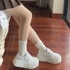 Campus muffin platform bread shoes women's 2025 spring and autumn new Velcro heightening versatile sports and leisure board shoes