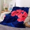 1pc Tropical Flowers Blanket Warm, Cozy, And Soft, Suitable for Sofas, Beds, Cars, And Office Use.Perfect for Camping And Travel, Making It a Great Gi