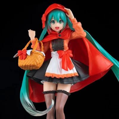 18CM Anime Action Figures Small Red Riding Hood Hatsune Miku Figurine Model Playthings Designed for Boys Xmas Present Cartoon