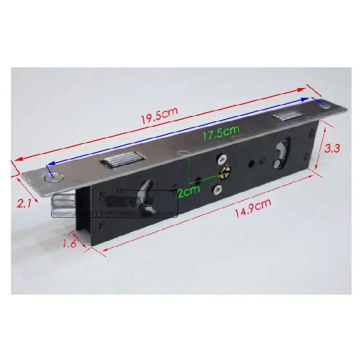 Invisible/Mortise lock,Sliding Door Invisible Hook lock,Alloy Lock body,For Framed Glass Door,strong, durable,Door Hardware