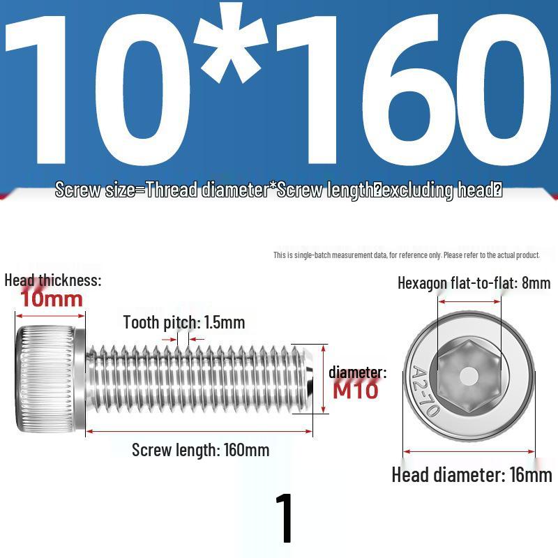 304 Stainless Steel Hex Socket Cap Screw with Extended Thread