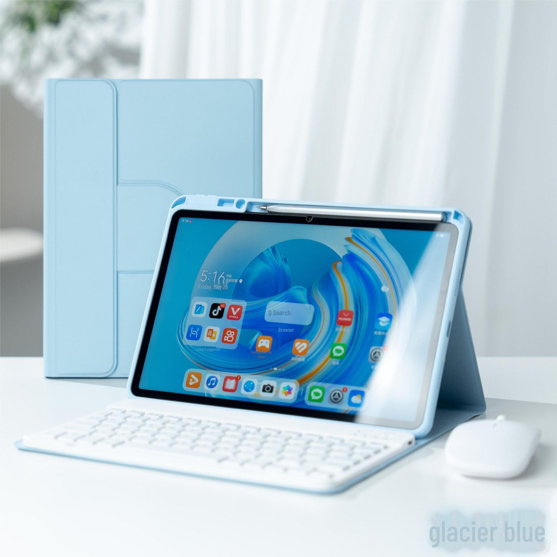 Магнитная клавиатура и вращающийся защитный чехол для планшетов Huawei MatePad 11, Pro 10.8 и 10.4 2024 года Honor V6 10.4
