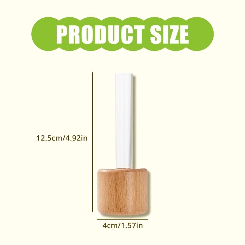 2Pieces Modern Mini Fridge Magnets Vases Test Tube Designs Flower Holder for Kitchen Refrigerator and Office Decors