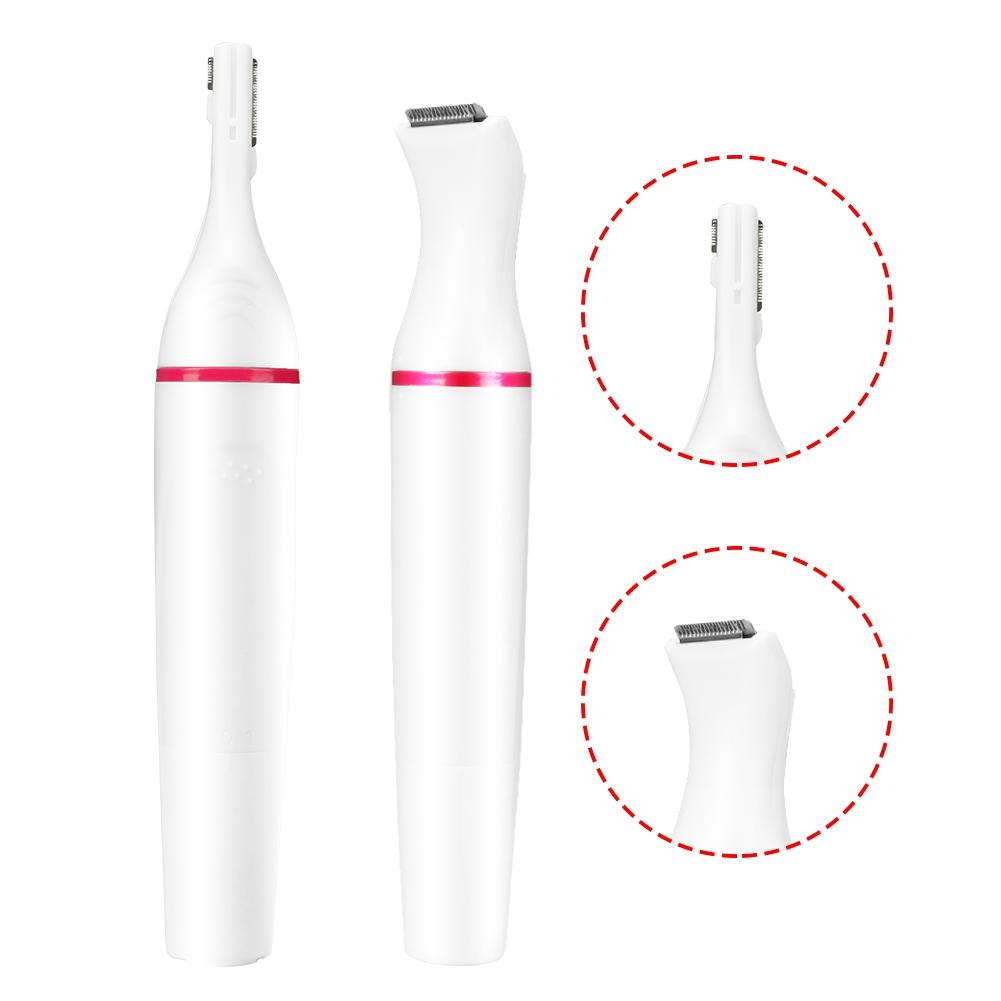 4-in-1 Electric Women Hair Shaver Eyebrow Nose Bikini Hair Trimmer Battery Not Included