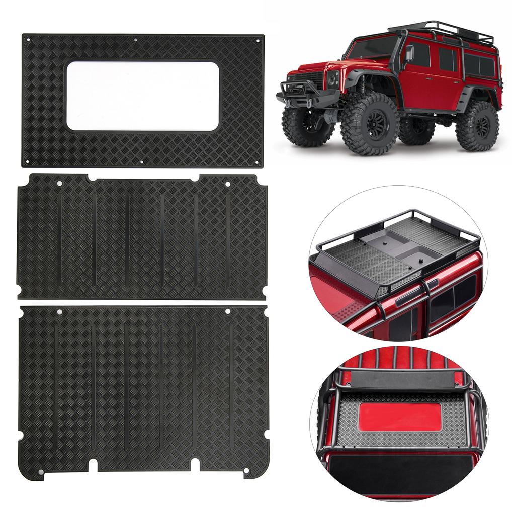 RC Anti‑skid Plate Luggage Rack Upgrade Accessory Fit for Traxxas TRX4 82056‑4 1 10 RC Car