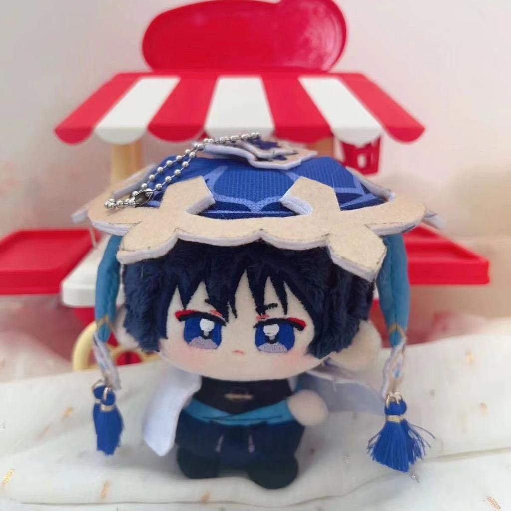 Genshin Impact Scaramouche Kamisato Ayato Niedliche Figur Plüschtier Baumwollpuppe Rucksackanhänger Junge Mädchen Spielzeug Schlüsselanhänger Geschenk