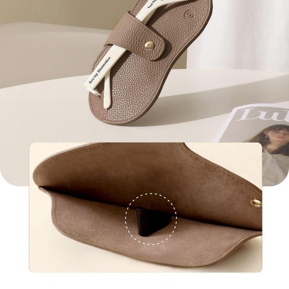 Eyewear Protector Case Pu Leather Glasses Bag Portable Sunglasses Eyeglass Bag Travel