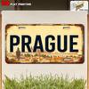 Vintage City Landscape Year Print Metal License Plate Sign Retro D Flat Printed Tin Plaque Wall Decor for Home Bar
