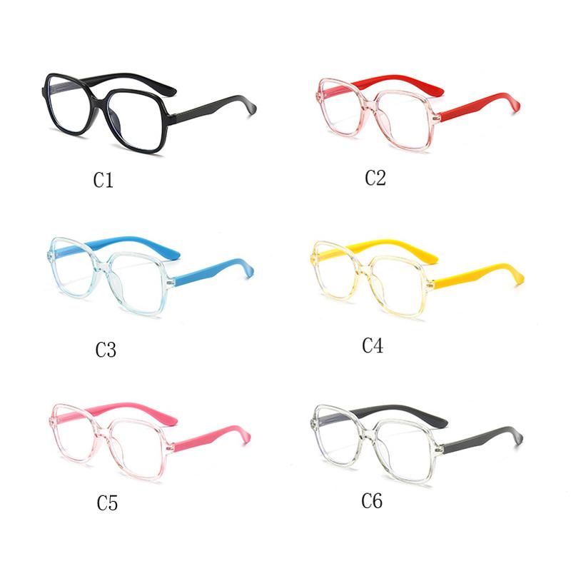 Anti-Blue Light Glasses Exquisite Square Children Eyewear Luxury Kid Eyeglasses Blue Light Blocking Boy Girl Computer Eyeglas