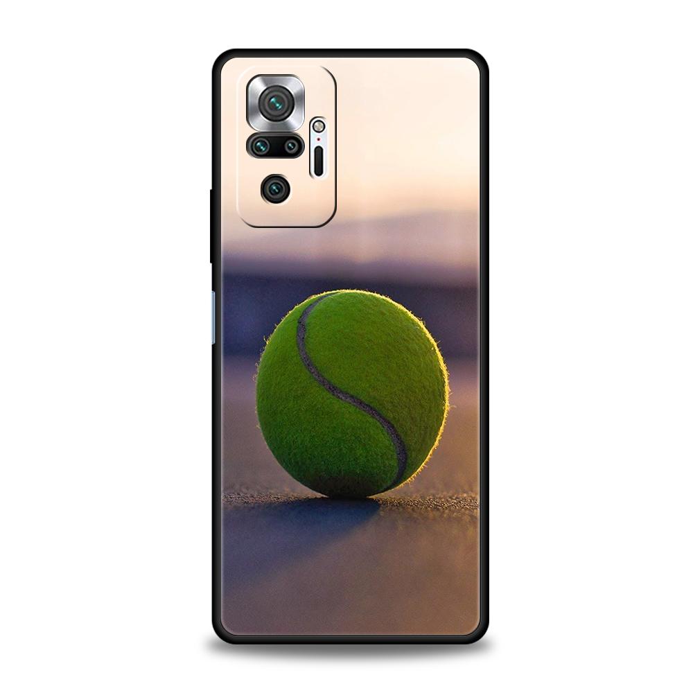Tennis Ball Phone Case For Xiaomi Redmi Note 12 5G 10C 10 11 9 8 Pro Plus 9S 7 8T 9T 9A 8A 9C K50 K40 Gaming Silicone Cover