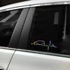 Auto Fenster Herzschlag Aufkleber Grafik Vinyl Decal Auto Tuning Dekoration Für MINI Cooper S JCW One D R55 R56 F55 F56 R60 F60