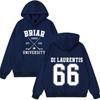 Di Laurentis 66 Série de TV Fora do Campus Moletom Briar University Homens Mulheres Roupa Moda Inverno Vintage Casual Solto Moletom
