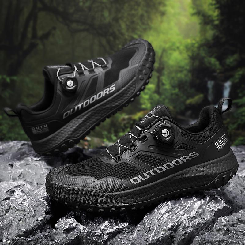 Hiking Shoes For Men Lightweight Jogging Sneakers With High-Quality Material Quality Brown Black