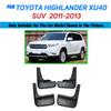 Autoplasty pro Toyota Highlander Kluger 2001-2019 Zástěrky proti blátu Lapače nečistot Zástěrka proti blátu Blatníky Přední Zadní 2002 2003 2004
