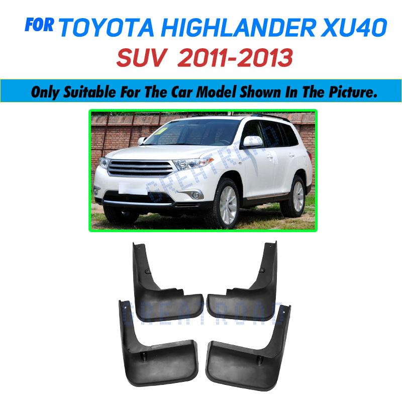 Car Mud Flaps For Toyota Highlander Kluger 2001-2019 Mudflaps Splash Guards Mud Flap Mudguards Fender Front Rear 2002 2003 2004