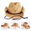 Cowboy Hat Western Wide Brimmed Straw Hat for Women Men Casual Wear Western Fedoras Men Women Unisex Wear