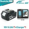 100% original Makita 18V battery 6.0Ah 9.0AH rechargeable battery Makita 3.0Ah 5.0Ah charger BL1850B BL1860B  power tool battery