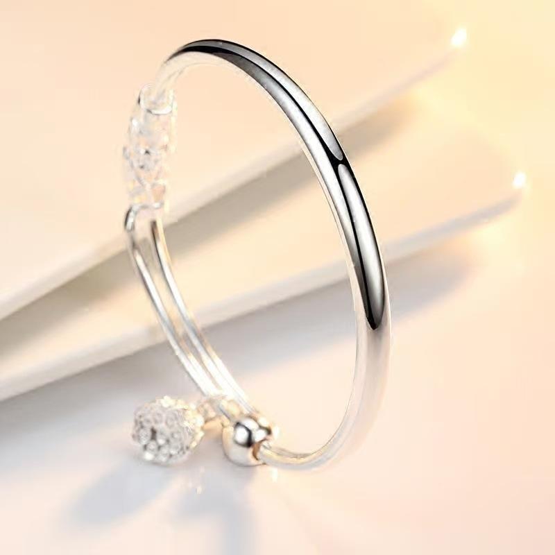 New Popular Lotus Root Bracelet, Silver-plated, Fashionable and Versatile, Niche Design, Simple, Light Luxury, High-end Feel, Young Style Bracelet