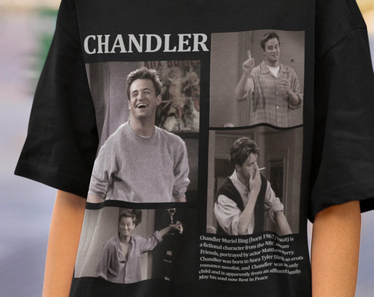 Chandler Bing Vintage Tshirt,Matthew Perry Tee,Gift for man and woman,friends tshirt,retro chandler bing tee XL