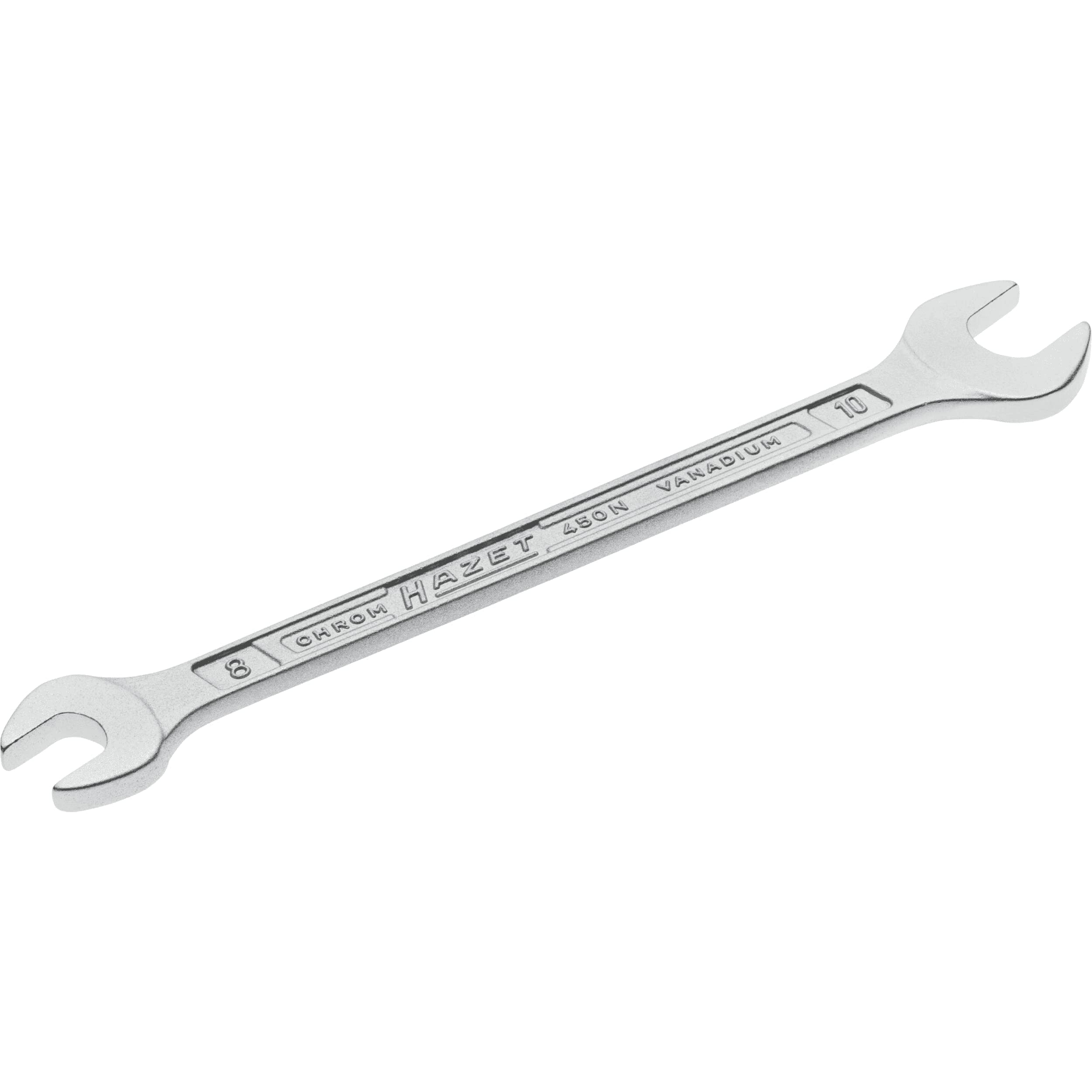 

HAZET X10 8 x 10mm Imported from 450N-8 Open-End Wrench, Silver, [Officially Japan]