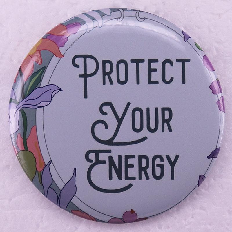 Energy Shield Pin Badge - Tinplate