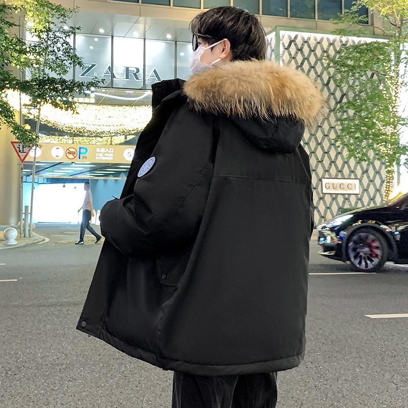 New duck down hard shell charge ski jacket fabric couple down jacket winter windproof thickened waterproof mountaineering suit