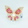 Luxury Butterfly Brooch Fashion Pearl Pins For Women Zircon Accessories Suit Coat Wedding Gifts Crystal Insect Jewelry