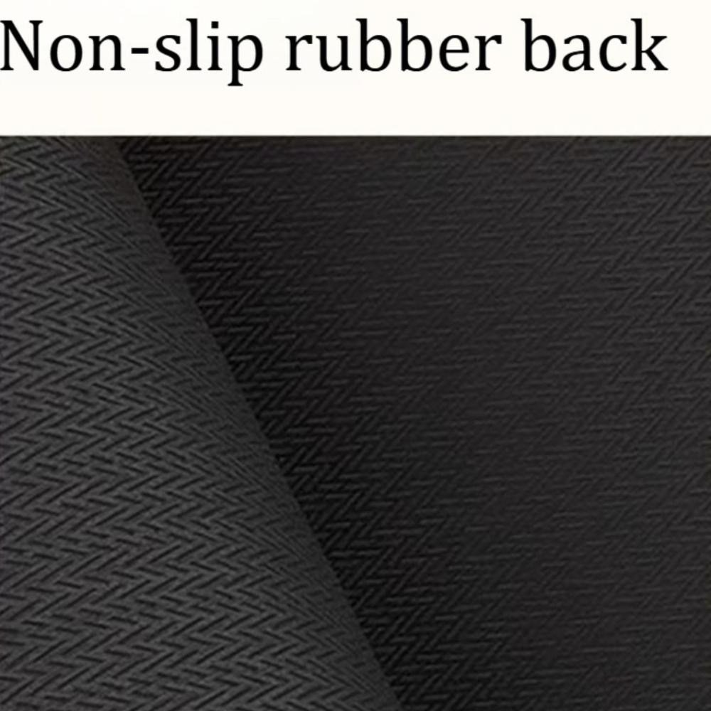 Linen Rectangular Circular Bath Mat Absorbent Bathroom Rug Non Slip Floor Mat Entrance Doormat for Bedroom Living Room 60x90cm
