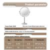 Rotatable LED Tri-Light Double-Sided Makeup Mirror for Desktops & Beauty Salons