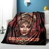 1PC Custom Name African Beauty Art Flannel Blanket Versatile,all-season Throw Suitable for the Living Room,bedroom,camping,travel,and Gift