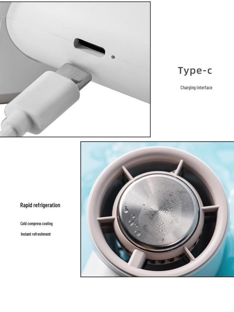 New Compact High-Speed Handheld Cooling Fan with USB for Outdoor Use