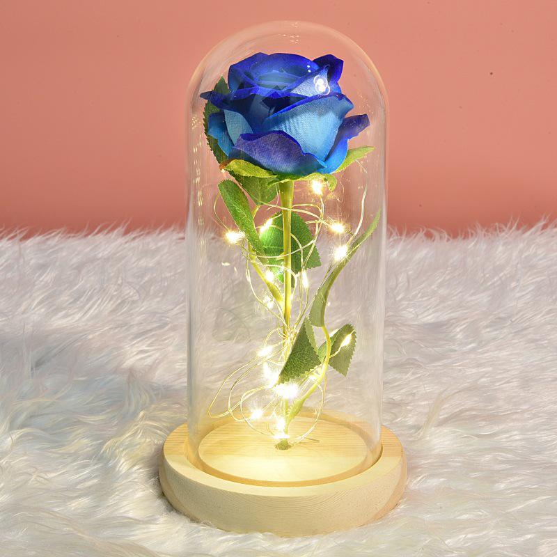 Little Prince 24K Gold Foil Rose with LED Glass Light - Valentine s and Christmas Gift