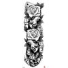 Waterdichte tattoo stickers voor de hele arm: Jezus, Maagd Maria, Kroon, Leeuw-ontwerp