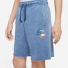 Nike Alphabet Logo Straight-Leg Casual Shorts Men Bottoms Blue DV3315-410
