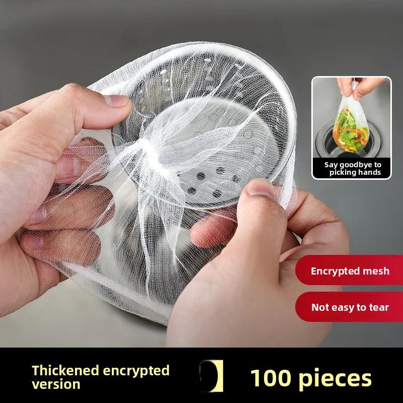 Disposable Kitchen Sink Strainer Drain Filter Net Food Waste Disposal Bag One-time Use Drainage Filter for Kitchen Sink