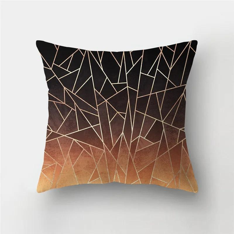 45x45cm Wooden Background Square Line Pattern Cushion Cover Home Living Room Sofa Bedroom Home Decoration Car Cushion Cover