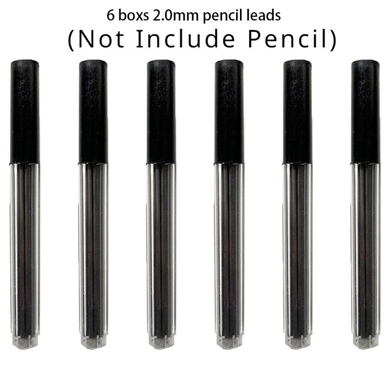 Metal Mechanical Pencil 0.3/0.5/0.7/0.9/1.3/2.0mm Drawing Automatic HB Pencil Set with Leads Office School Writing Art Supplies