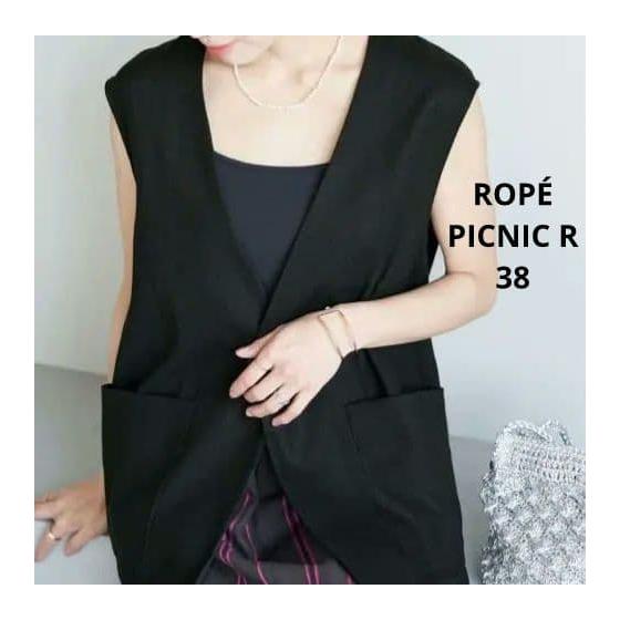 [Good Condition] Rope Picnic R Casual Gilet Vest Collarless Gilet Spring/Summer 38 M