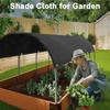 Schwarzes Schattentuch, Sonnenschutznetz, verklebter Rand mit Ösen, Sonnennetz für Pergola, Pflanzengewächshaus, Garten, Terrasse, Baldachin