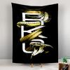 Tapestry King Cobra Snake Gold Black RK Monogram Grunge Wall Hanging Men Cave Decor
