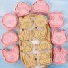 8Pcs Dogs Head Cookie Cutters Cartoon Pressable Biscuits Mold Party Supplies