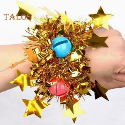 Weihnachts-Jingle-Bell-Armband, Lametta-Armband, Tanz-Performance-Requisiten, Karnevals-Party-Zubehör, Glocken-Armreif für die Cheering-Truppe